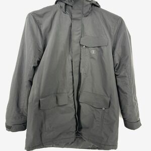 CHAMPION Men's 2XL High Performance 2-Layer Black Jacket Sherpa Lining